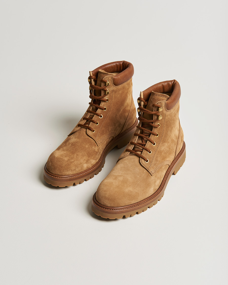 Herren | Brunello Cucinelli Plain Toe Boot Brown Suede | Brunello Cucinelli | Plain Toe Boot Brown Suede