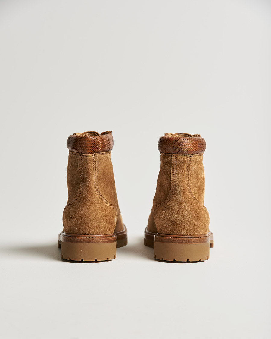 Herren | Brunello Cucinelli Plain Toe Boot Brown Suede | Brunello Cucinelli | Plain Toe Boot Brown Suede