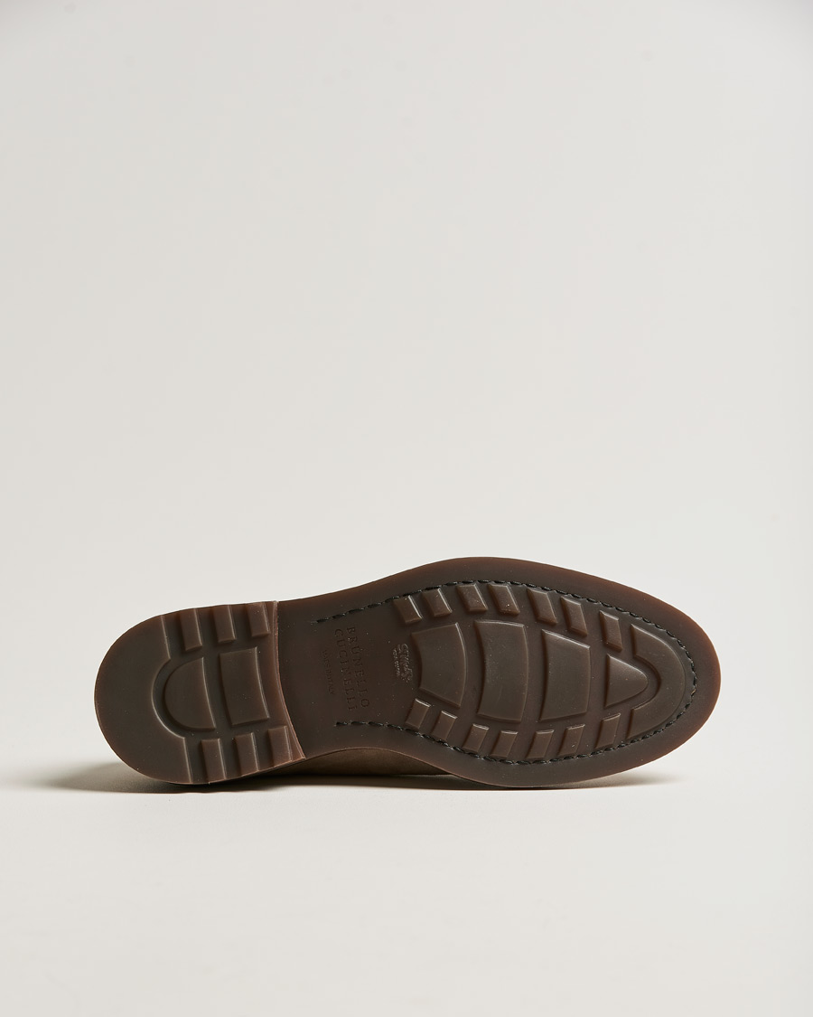 Herren | Brunello Cucinelli Plain Toe Derby Mud Suede | Brunello Cucinelli | Plain Toe Derby Mud Suede