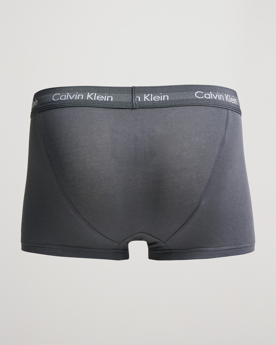 Herren | Unterwäsche | Calvin Klein | Cotton Stretch 3-Pack Low Rise Trunk Grey/Light Grey/Olive