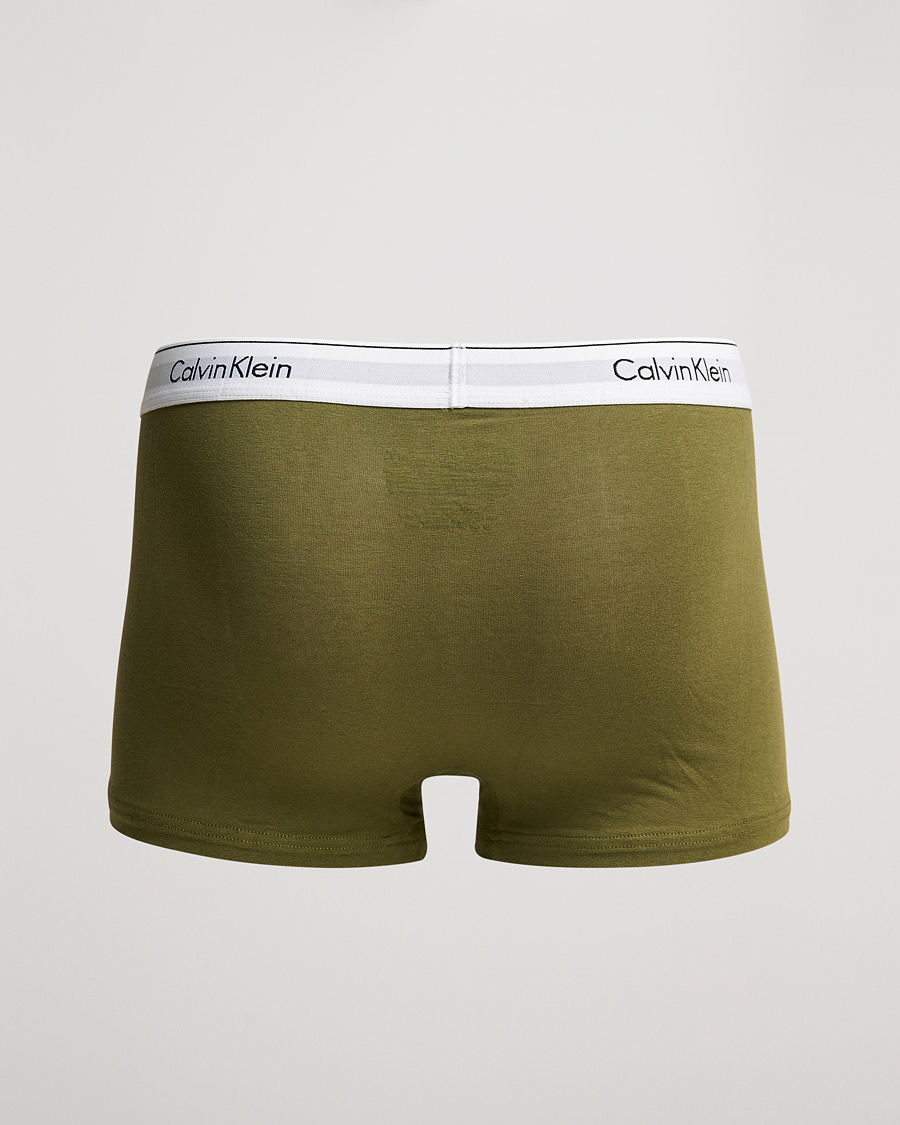 Herren | Unterwäsche | Calvin Klein | Cotton Stretch 3-Pack Trunk Beige/Black/Olive