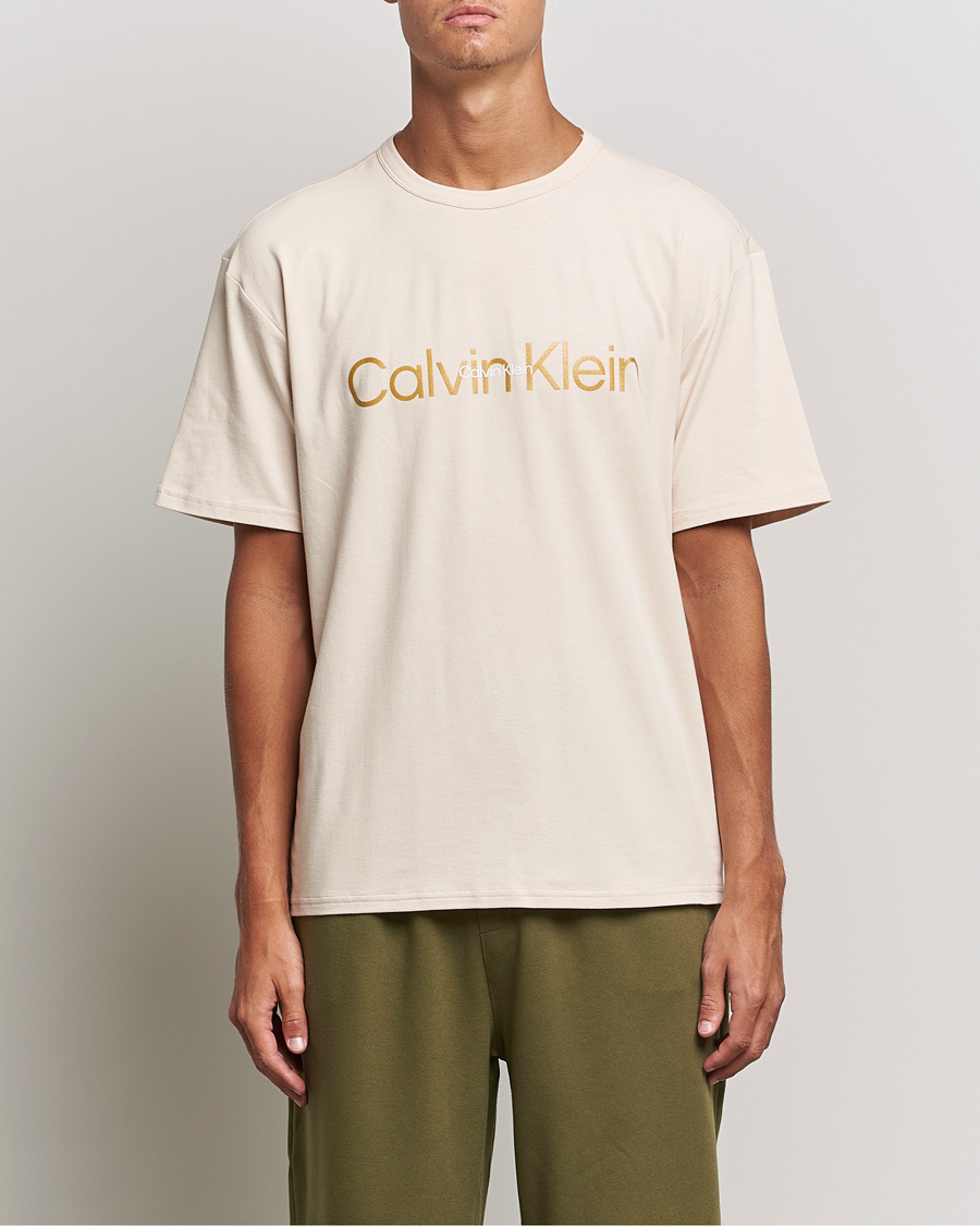 Herren | T-Shirts | Calvin Klein | Loungewear Crew Neck T-Shirt Tapioca Beige