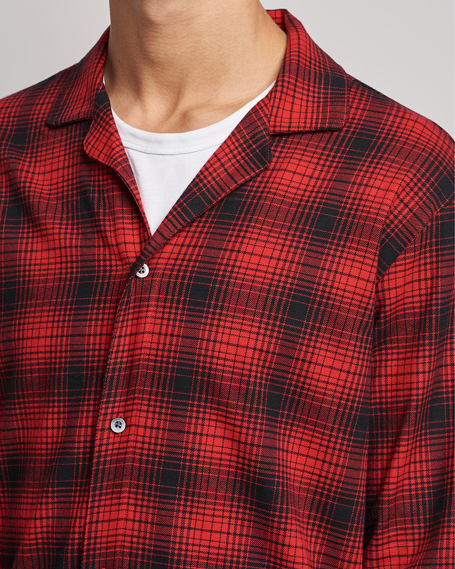 Herren | Schlafanzüge & Bademäntel | Calvin Klein | Cotton Checked Pyajama Set Red/Black