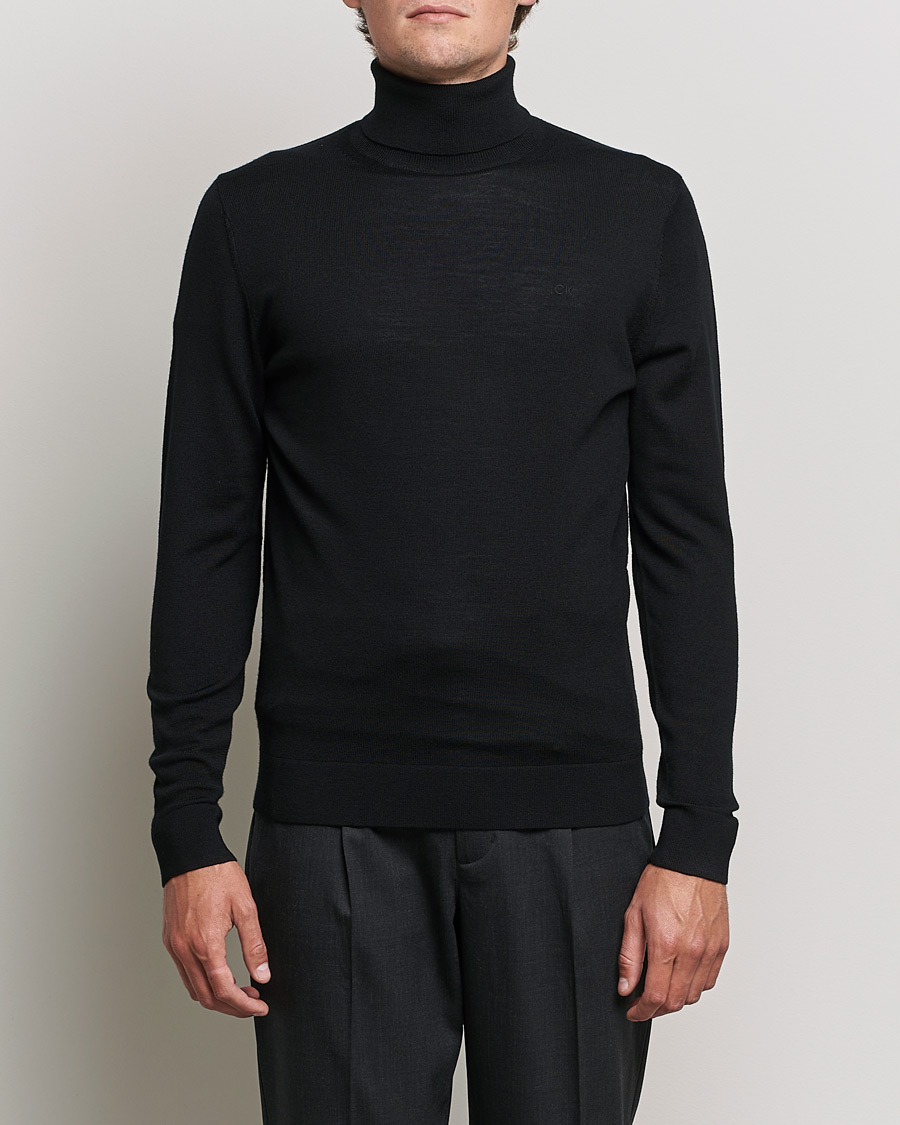Herren |  | Calvin Klein | Superior Wool Rollneck Black