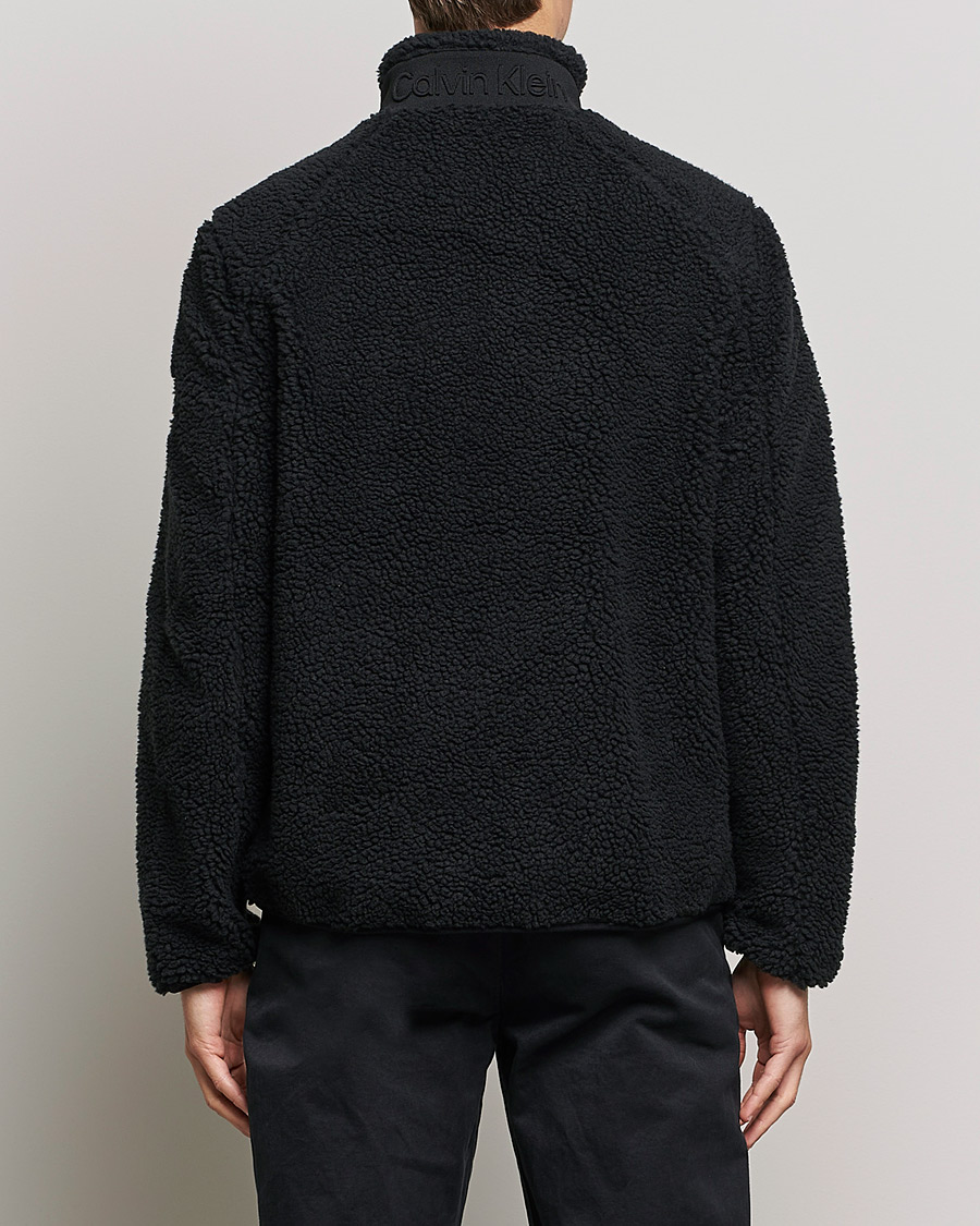 Herren | Pullover | Calvin Klein | Teddy Full Zip Sweater Black