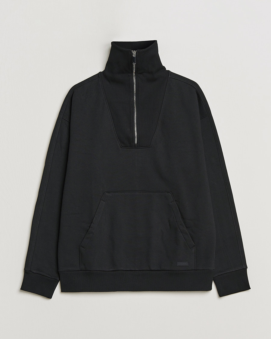 Herren | Pullover | Calvin Klein | Heavy Fleece Half Zip Sweater Black