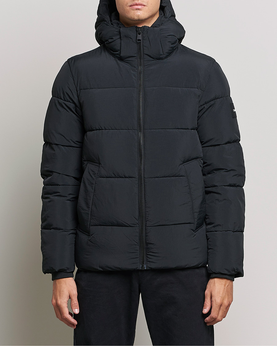 Herren | Calvin Klein | Calvin Klein | Crinkle Nylon Puffer Jacket Black