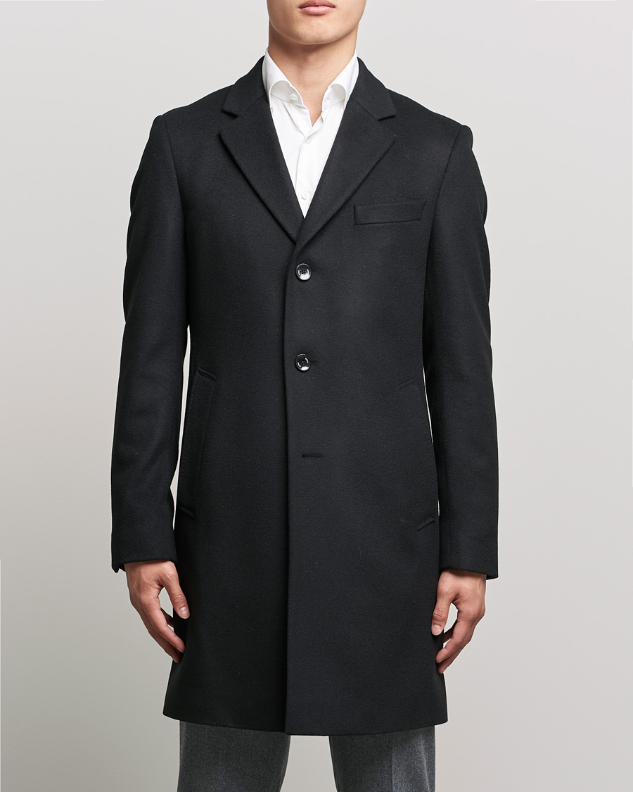 Herren | Mäntel | BOSS | Hyde Wool/Cashmere Coat Black