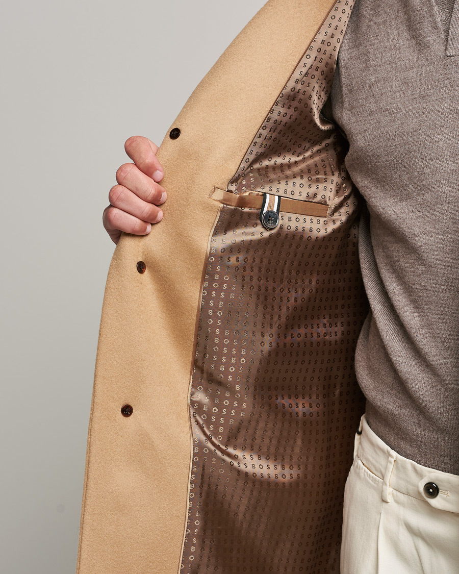 Herren | Jacken | BOSS BLACK | BOSS Hyde Wool/Cashmere Coat Medium Beige