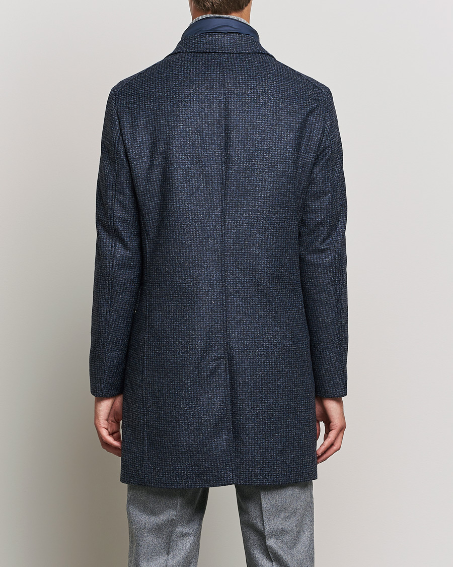 Herren | Jacken | BOSS | Hyde Wool/Cashmere Stand Up Collar Coat Dark Blue