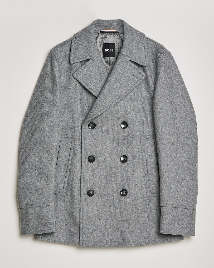 BOSS Hyde Peacoat Silver