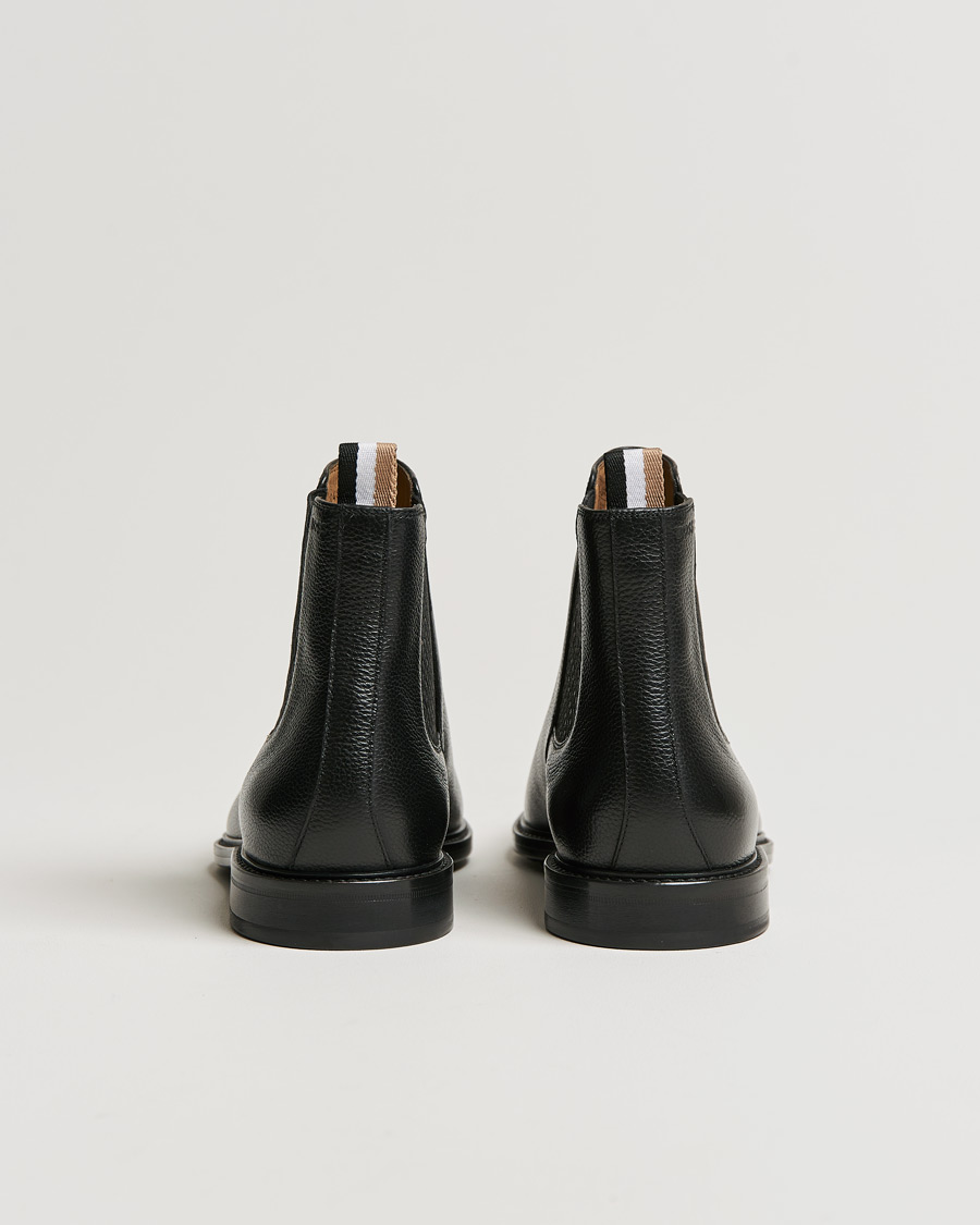 Herren | BOSS Lisbon Leather Chelsea Boots Black | BOSS BLACK | BOSS Lisbon Leather Chelsea Boots Black