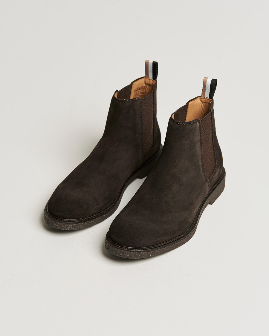 Herren | BOSS Tunley Suede Chelsea Boots Dark Brown | BOSS BLACK | BOSS Tunley Suede Chelsea Boots Dark Brown