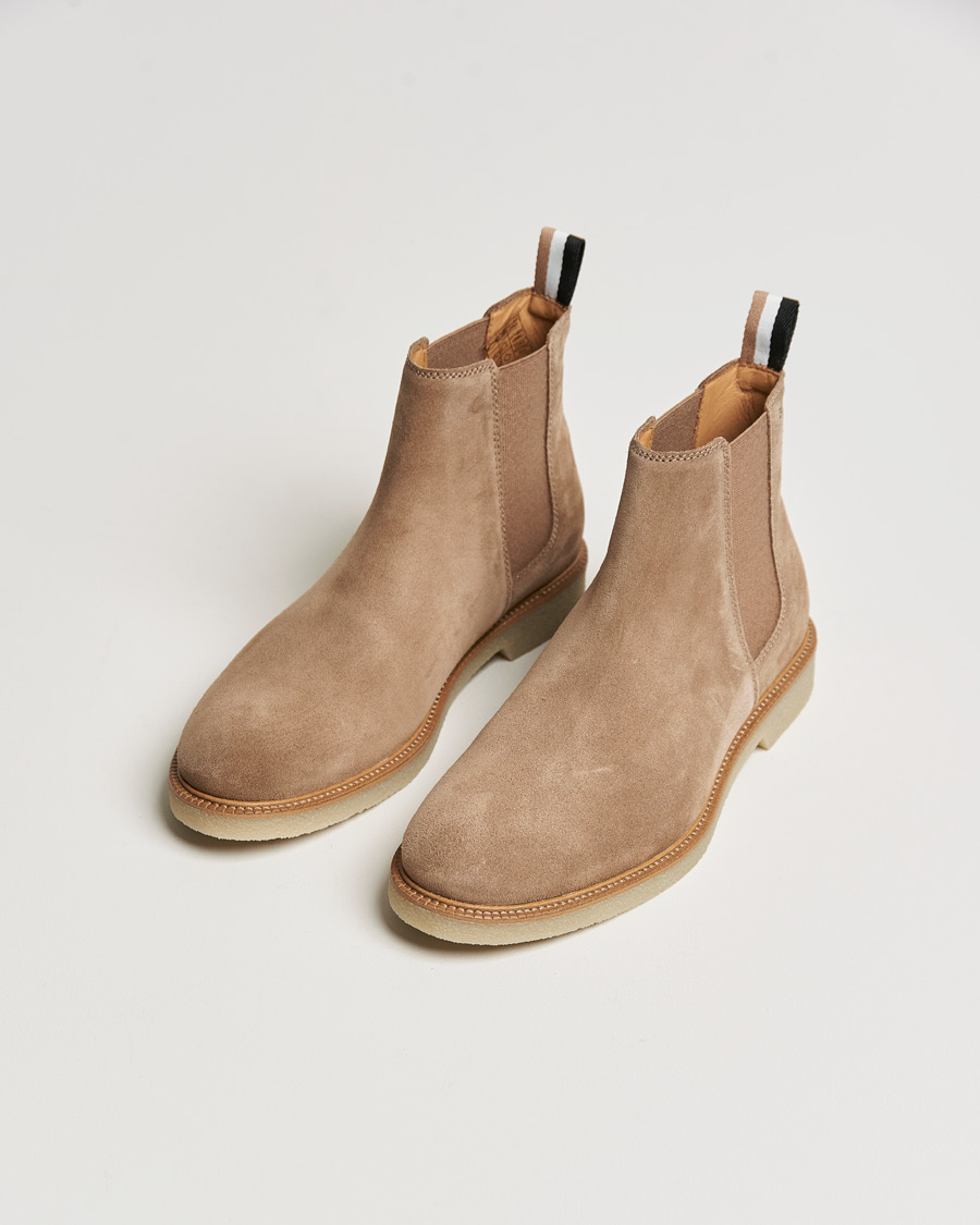 Herren | Schuhe | BOSS | Tunley Suede Chelsea Boots Light Beige