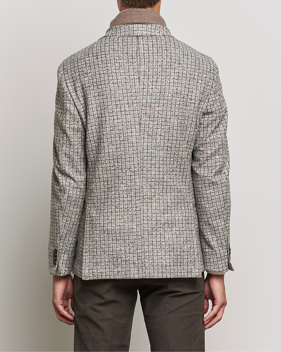 Herren | Sakkos | BOSS BLACK | Hanry Wool Checked Patch Pocket Blazer Silver