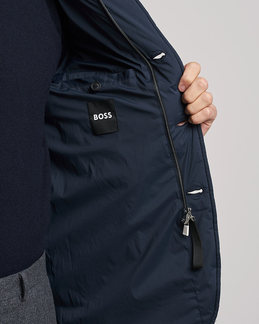 Herren | Jacken | BOSS BLACK | Hanry Padded Blazer Jacket Dark Blue
