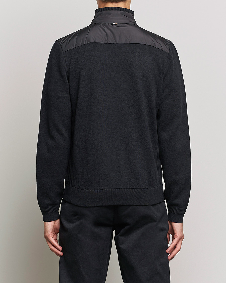 Herren | Pullover | BOSS BLACK | BOSS Lavando Hybrid Full Zip Black
