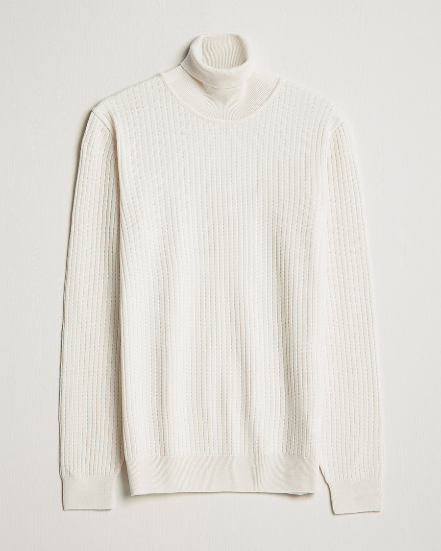 Herren | Pullover | BOSS BLACK | Lanerio Chunky Structured Polo Open White