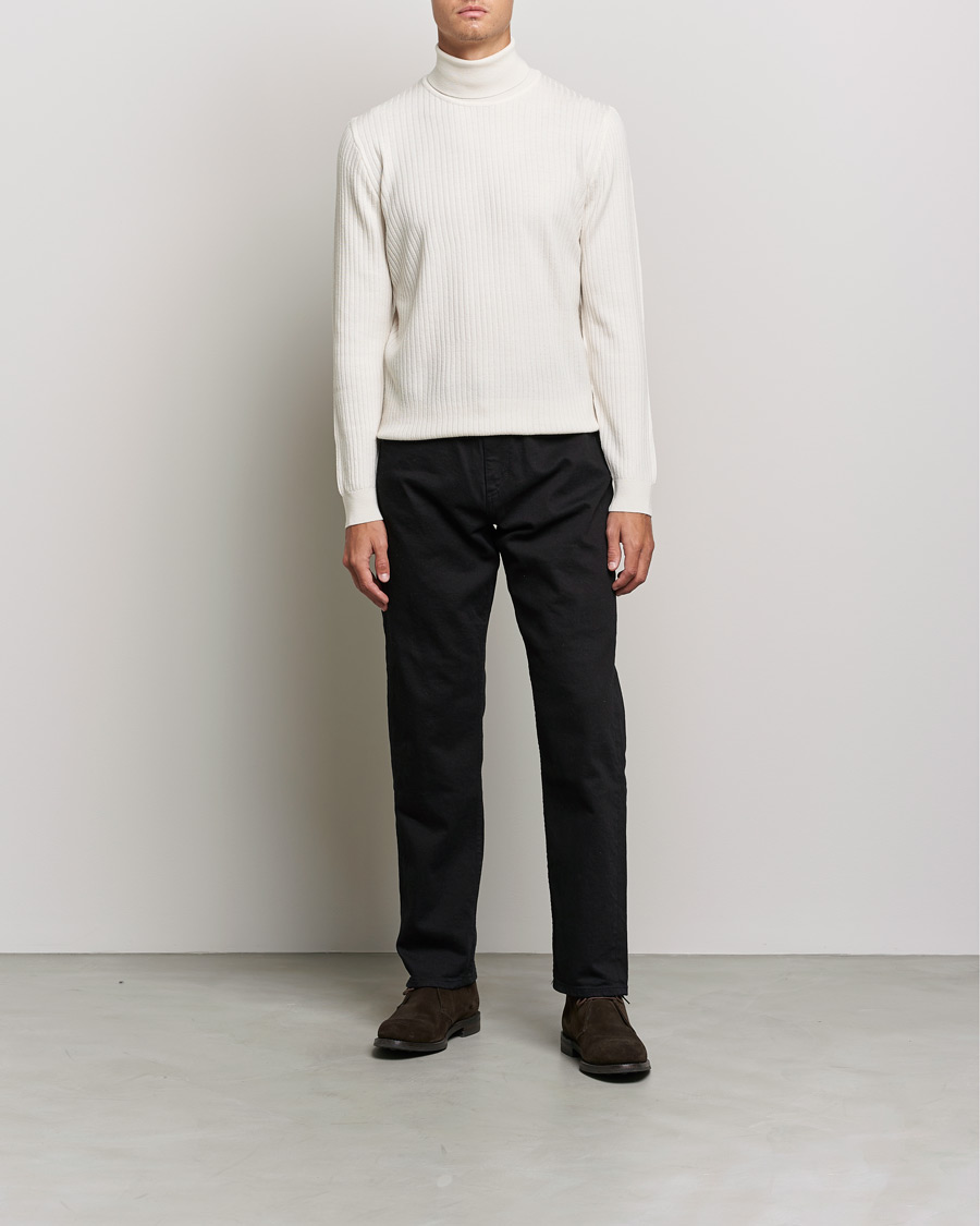 Herren | Pullover | BOSS BLACK | Lanerio Chunky Structured Polo Open White