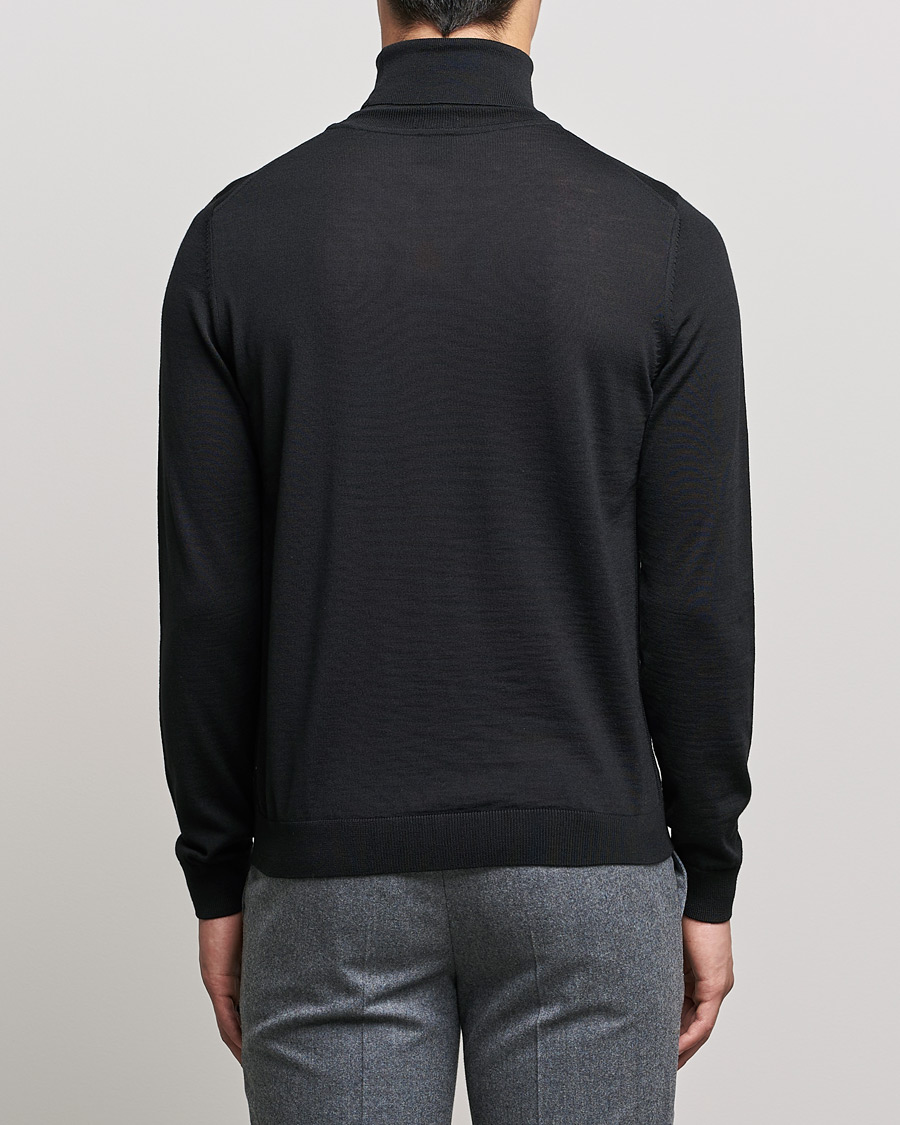 Herren | Pullover | BOSS BLACK | Musso Merino Polo Black