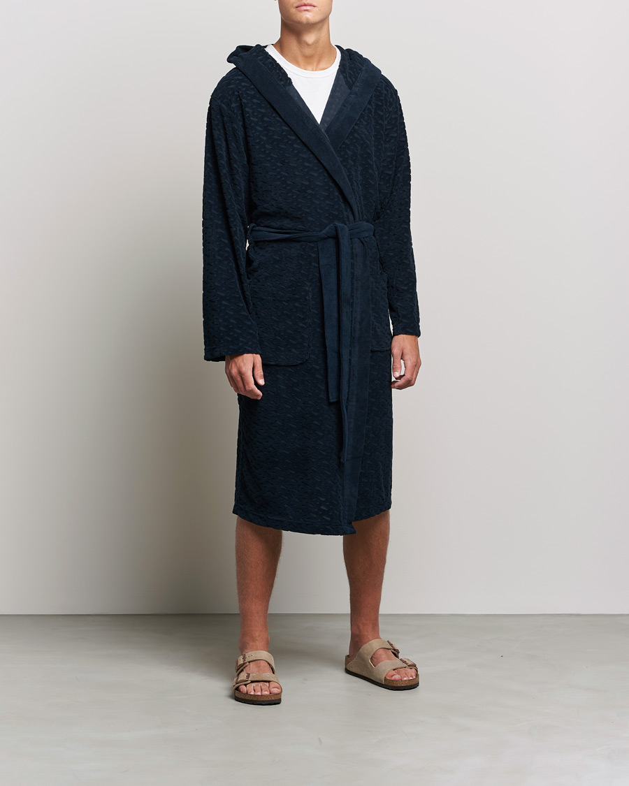 Herren | Schlafanzüge & Bademäntel | BOSS BLACK | BOSS Terry Robe Dark Blue