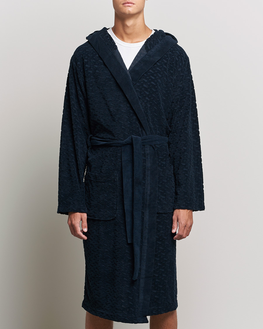 Herren | Schlafanzüge & Bademäntel | BOSS BLACK | BOSS Terry Robe Dark Blue