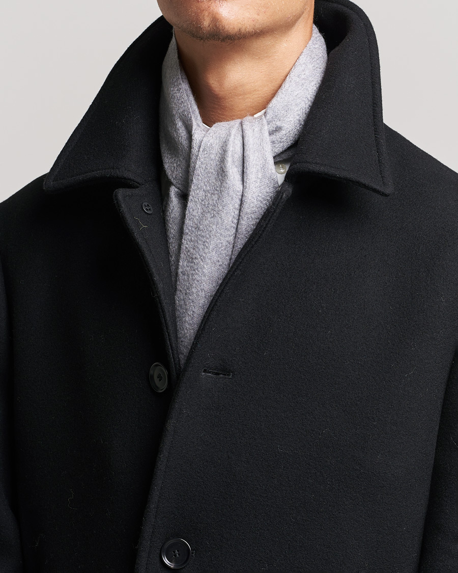 Herren | BOSS Scottas Cashmere Scarf Silver | BOSS BLACK | BOSS Scottas Cashmere Scarf Silver