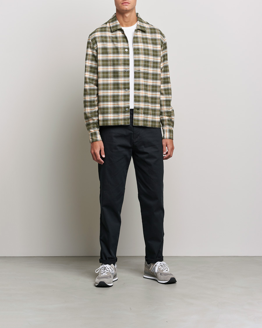 Herren | Hemden | BOSS BLACK | Nolan Check Flannel Shirt Open Green
