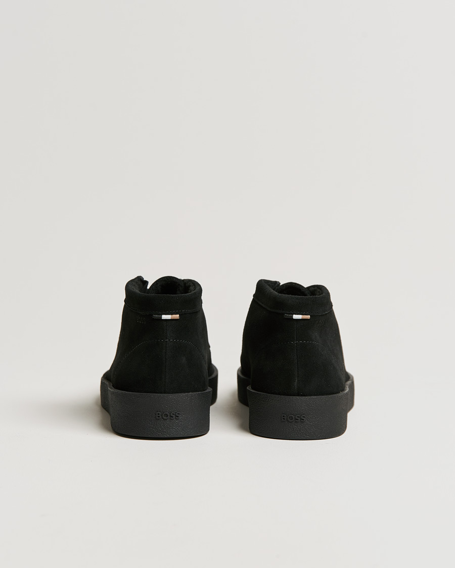 Herren | BOSS Clay Suede Chukka Sneaker Boot Black | BOSS BLACK | BOSS Clay Suede Chukka Sneaker Boot Black