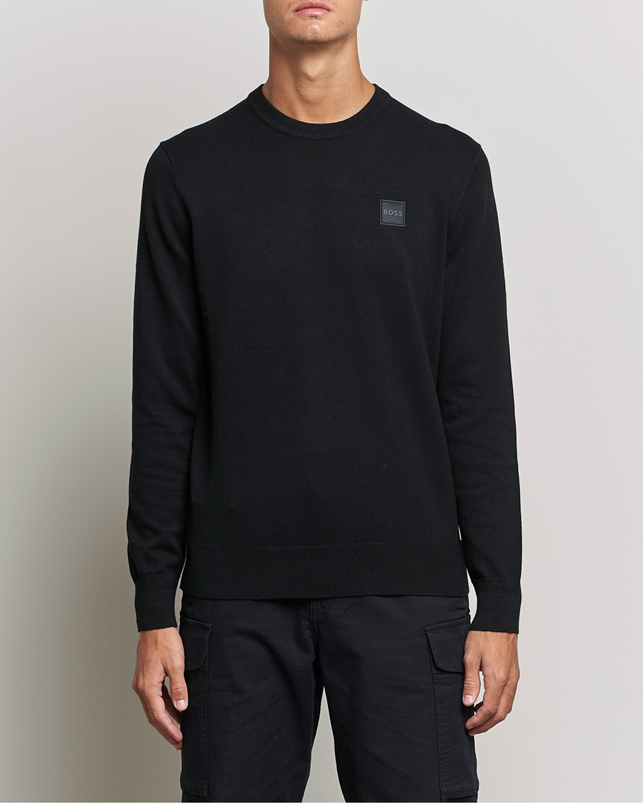 Herren | | BOSS Casual | Kanovano Knitted Sweater Black