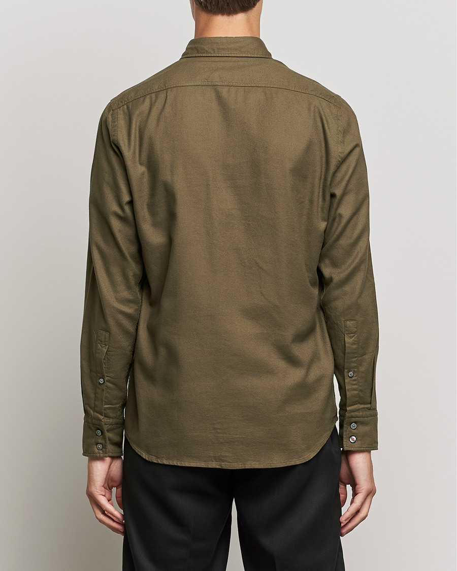 Herren | Hemden | BOSS ORANGE | Relegant Flannel Shirt Dark Green