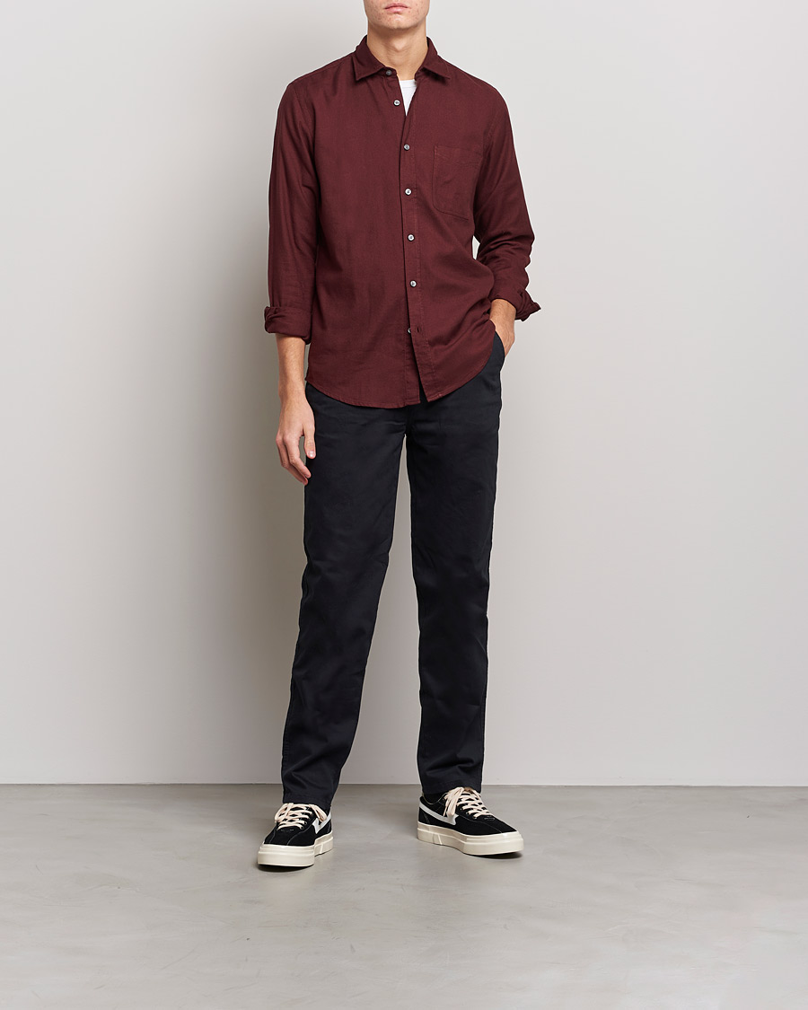 Herren | Hemden | BOSS Casual | Relegant Flannel Shirt Dark Red