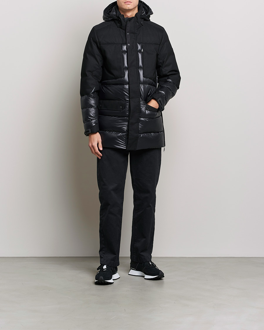 Herren | Jacken | BOSS GREEN | Arviko Semi Glossy Down Parka Black