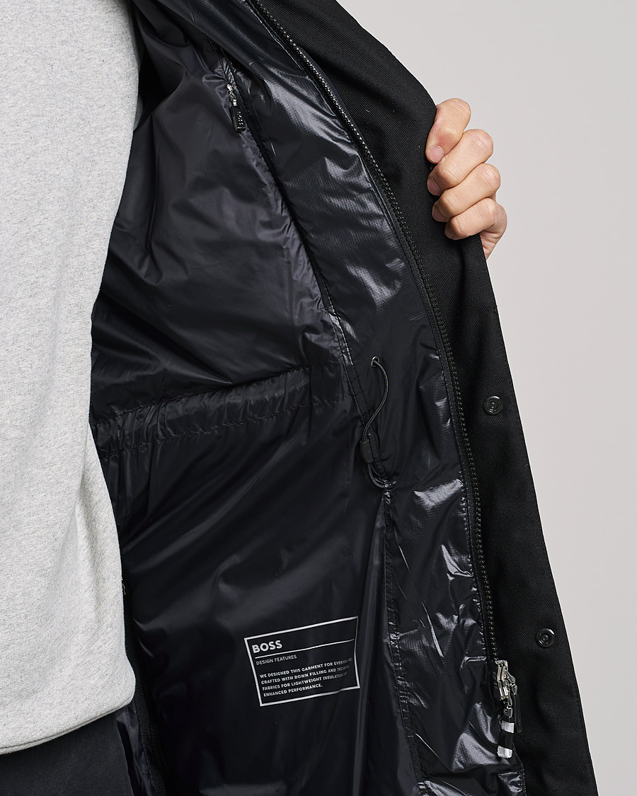 Herren | Jacken | BOSS GREEN | Arviko Semi Glossy Down Parka Black