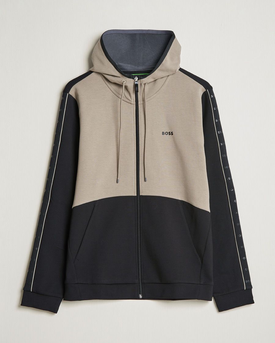 Herren | Pullover | BOSS GREEN | Saggy Full Zip Hoodie Black
