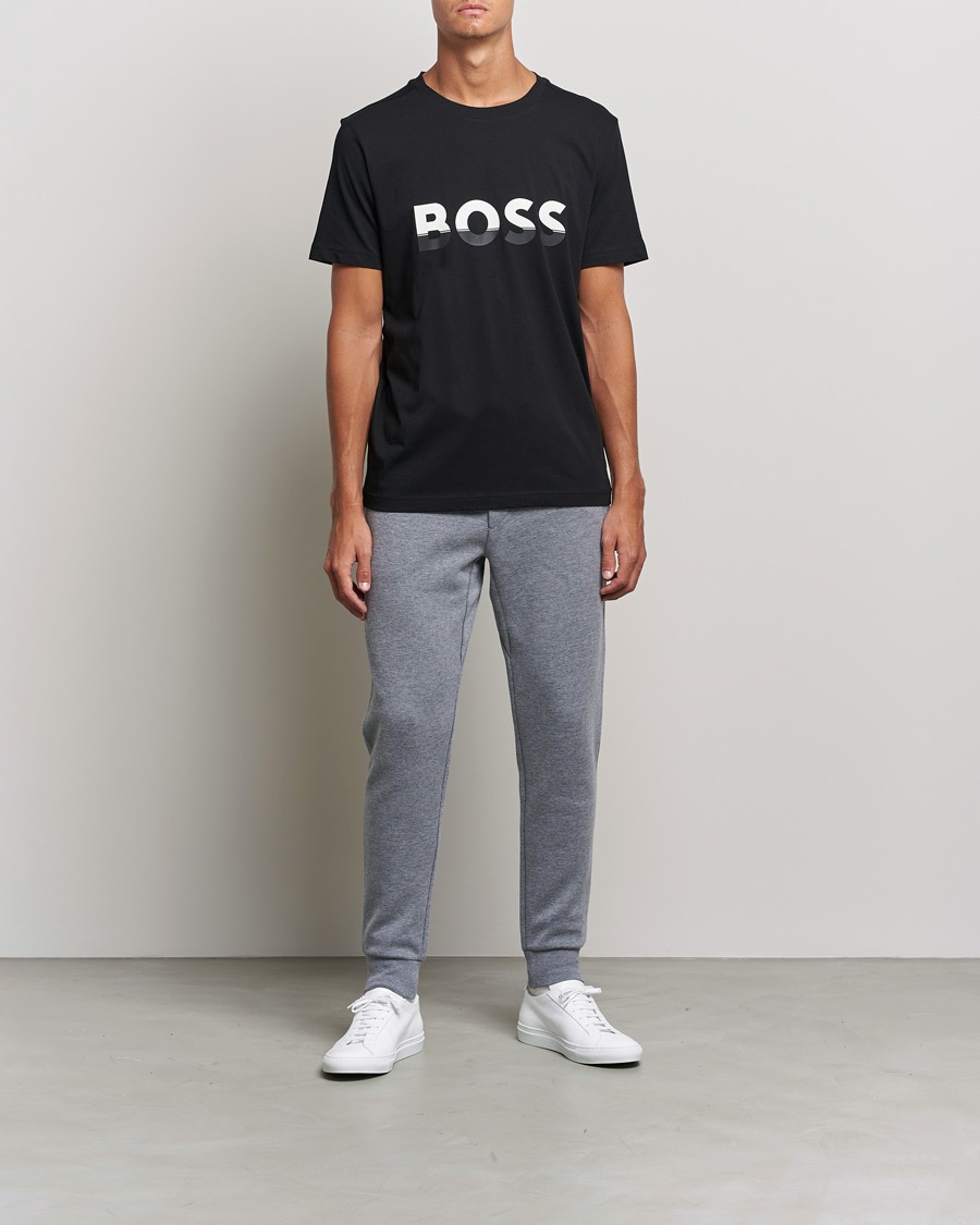 Herren | T-Shirts | BOSS Athleisure | Logo Crew Neck T-Shirt Black