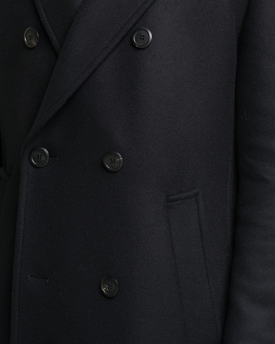 Herren | Jacken | HUGO | Miroy Wool Double Breasted Coat Black