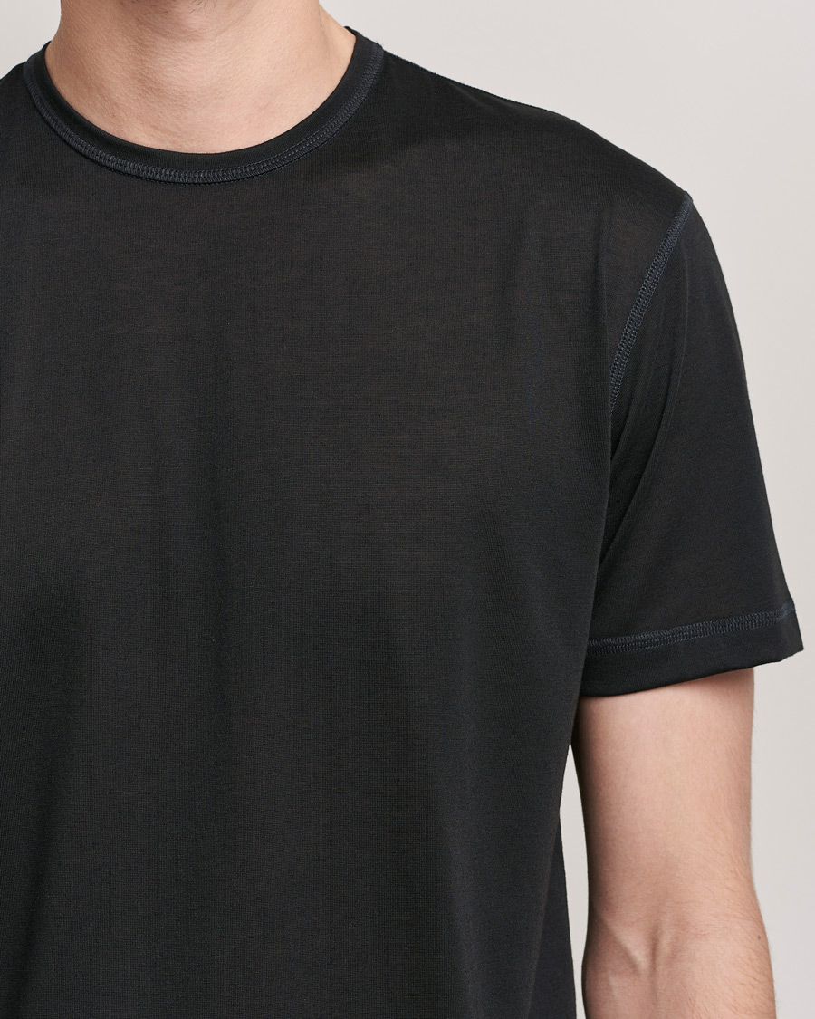 Herren | T-Shirts | Sunspel | Active Tee Black