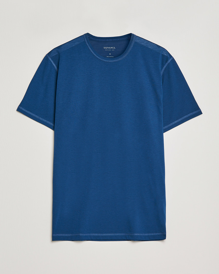 Herren | T-Shirts | Sunspel | Active Tee Navy