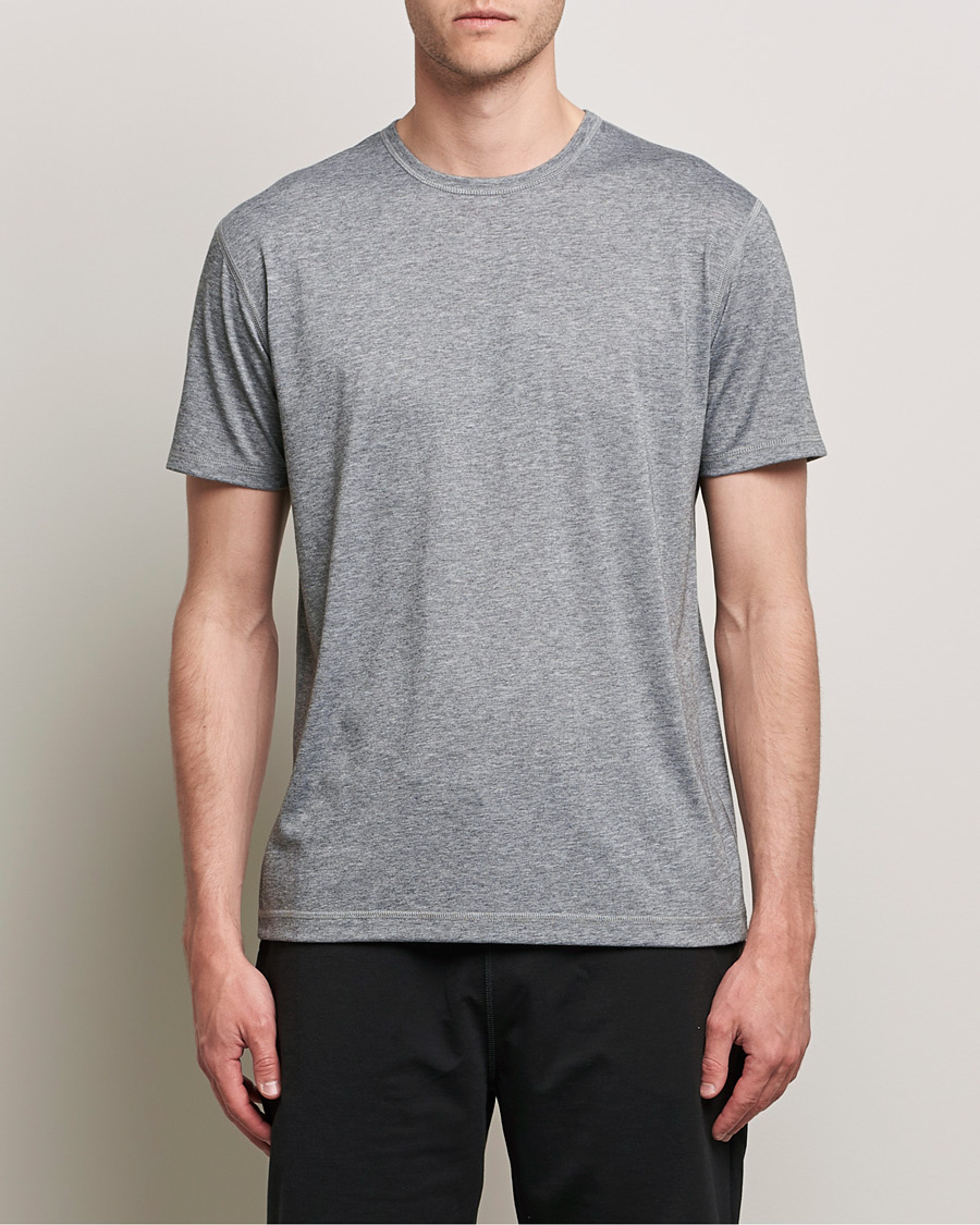 Herren | Training | Sunspel | Active Tee Grey Melange