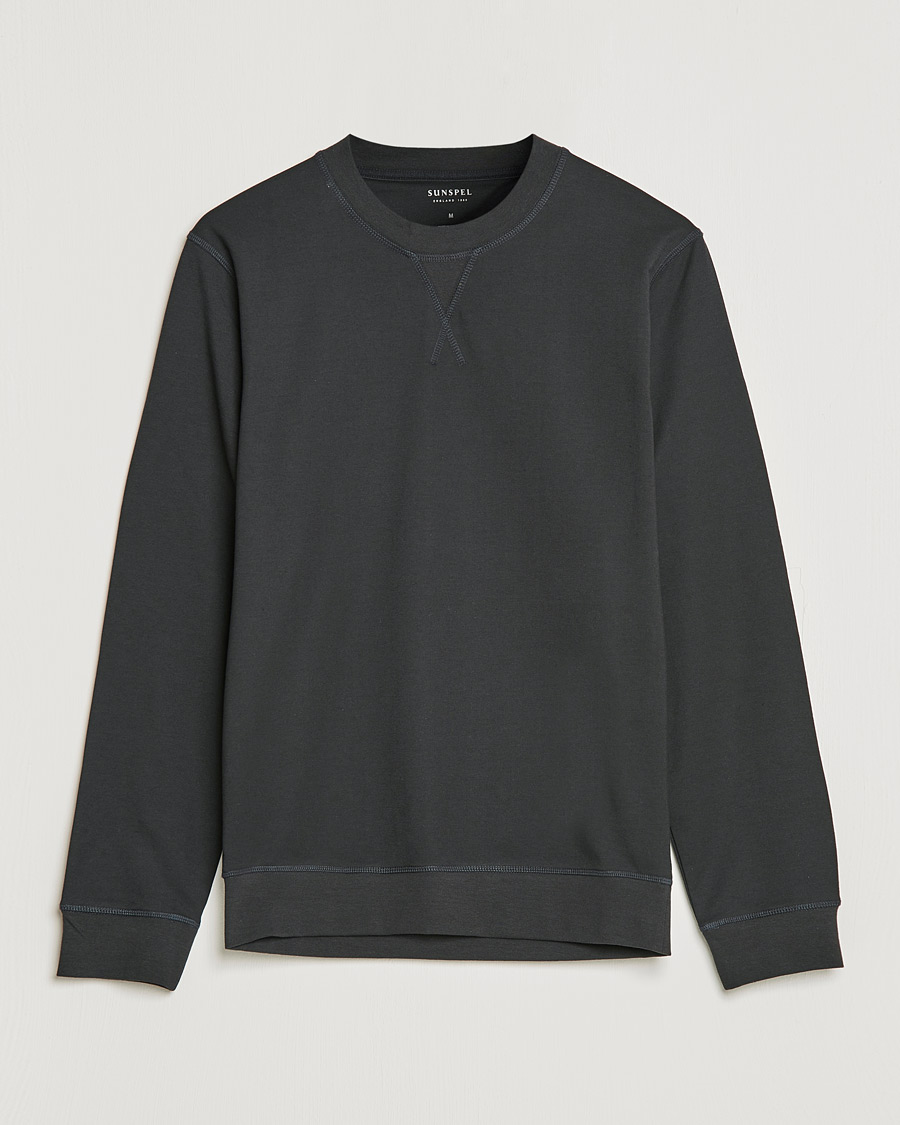 Herren | Pullover | Sunspel | Active Sweatshirt Black