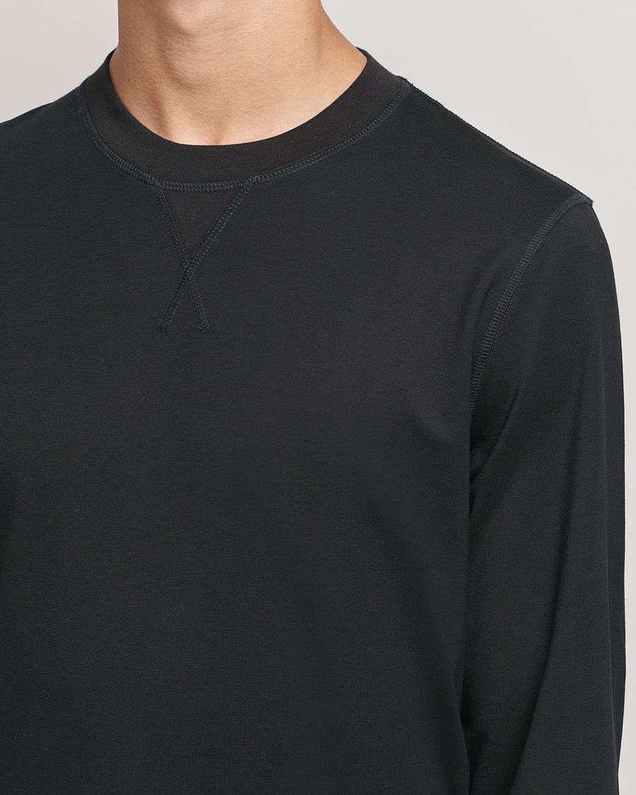 Herren | Pullover | Sunspel | Active Sweatshirt Black