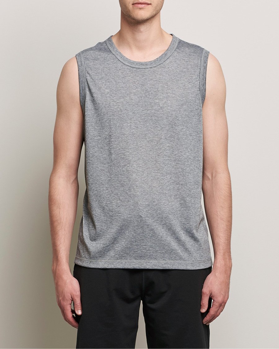 Herren | Unterhemden | Sunspel | Active Vest Grey Melange