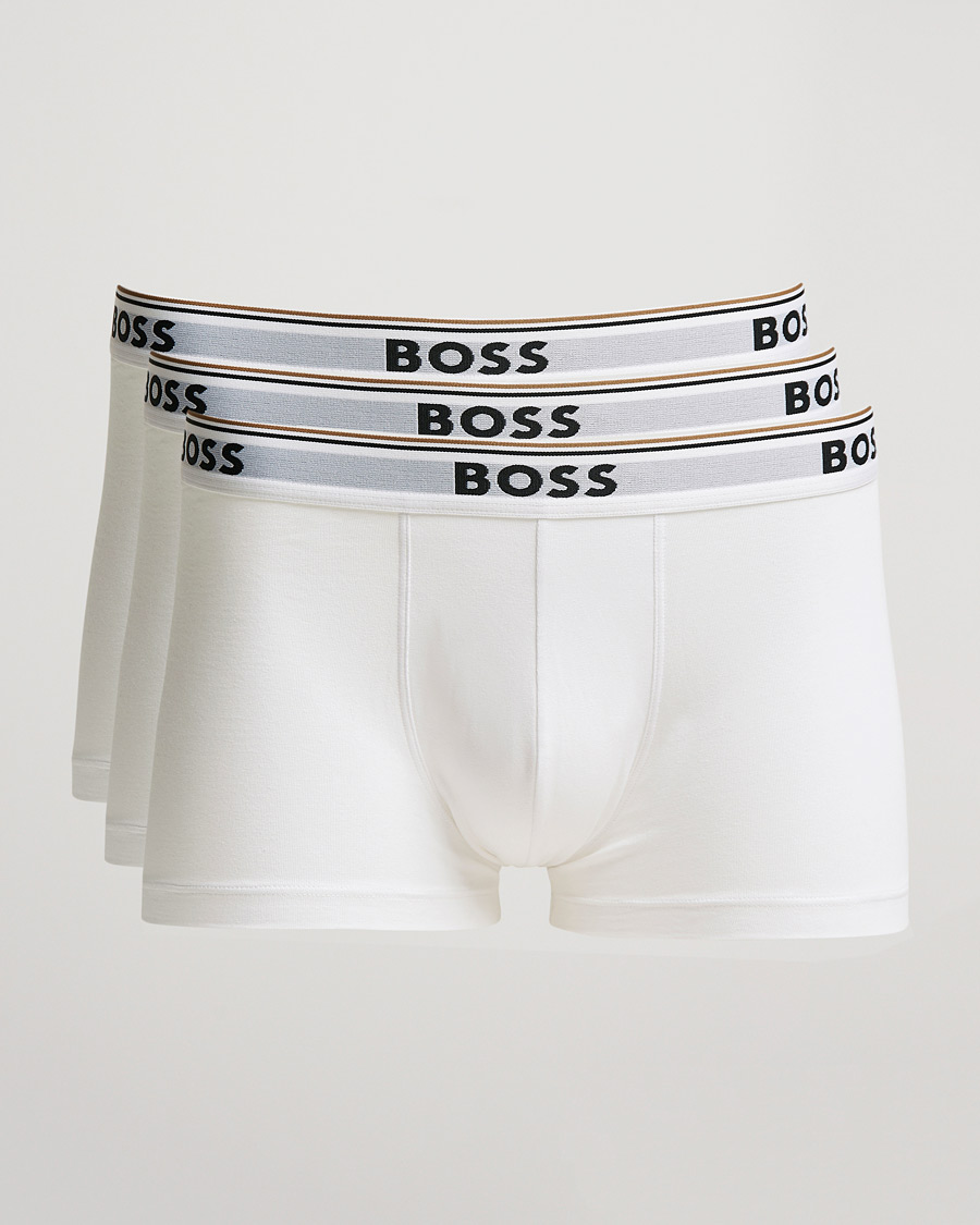 Herren | Unterwäsche | BOSS BLACK | 3-Pack Trunk Boxer Shorts White
