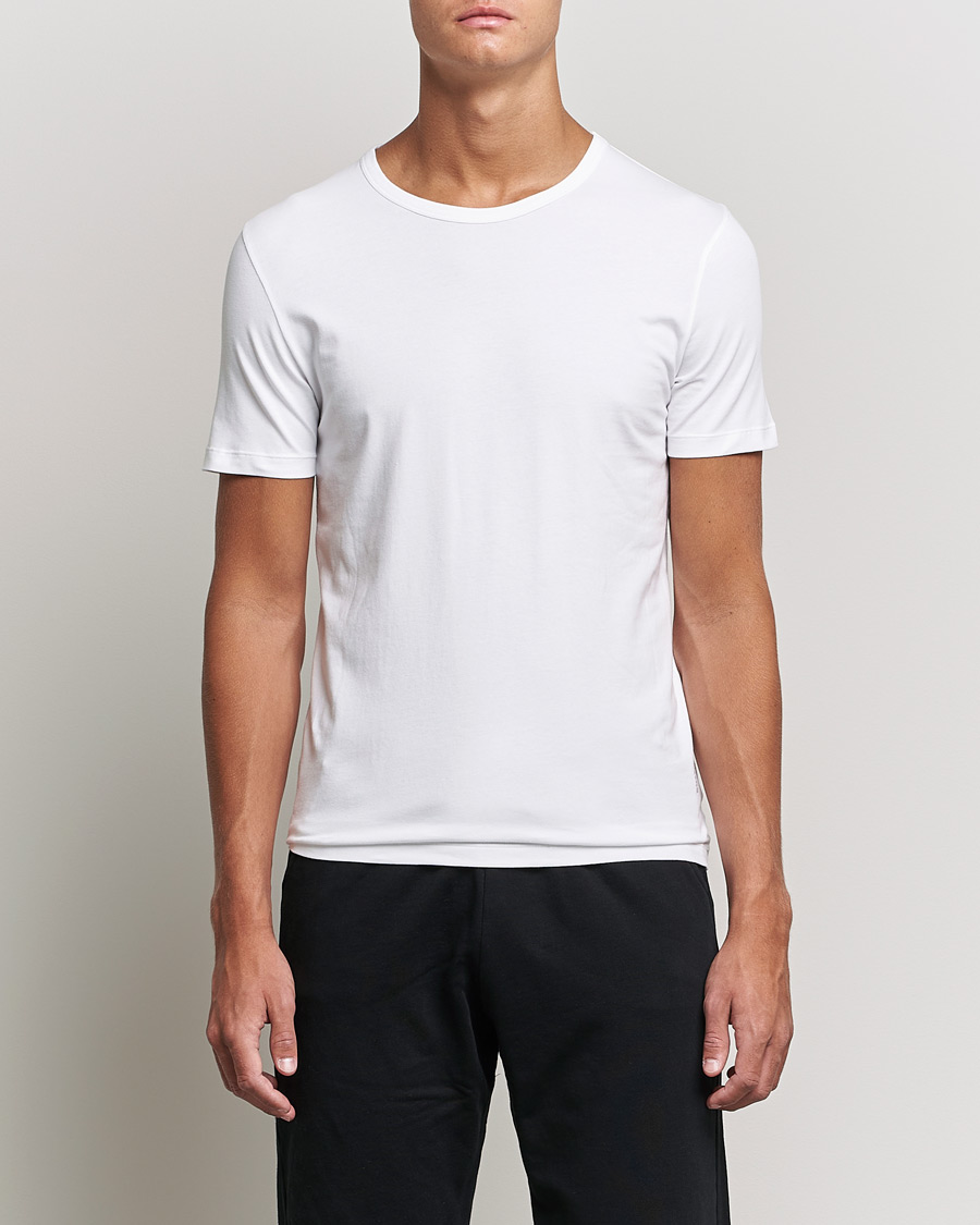 Herren | T-Shirts | BOSS BLACK | 2-Pack Crew Neck Slim Fit T-Shirt White