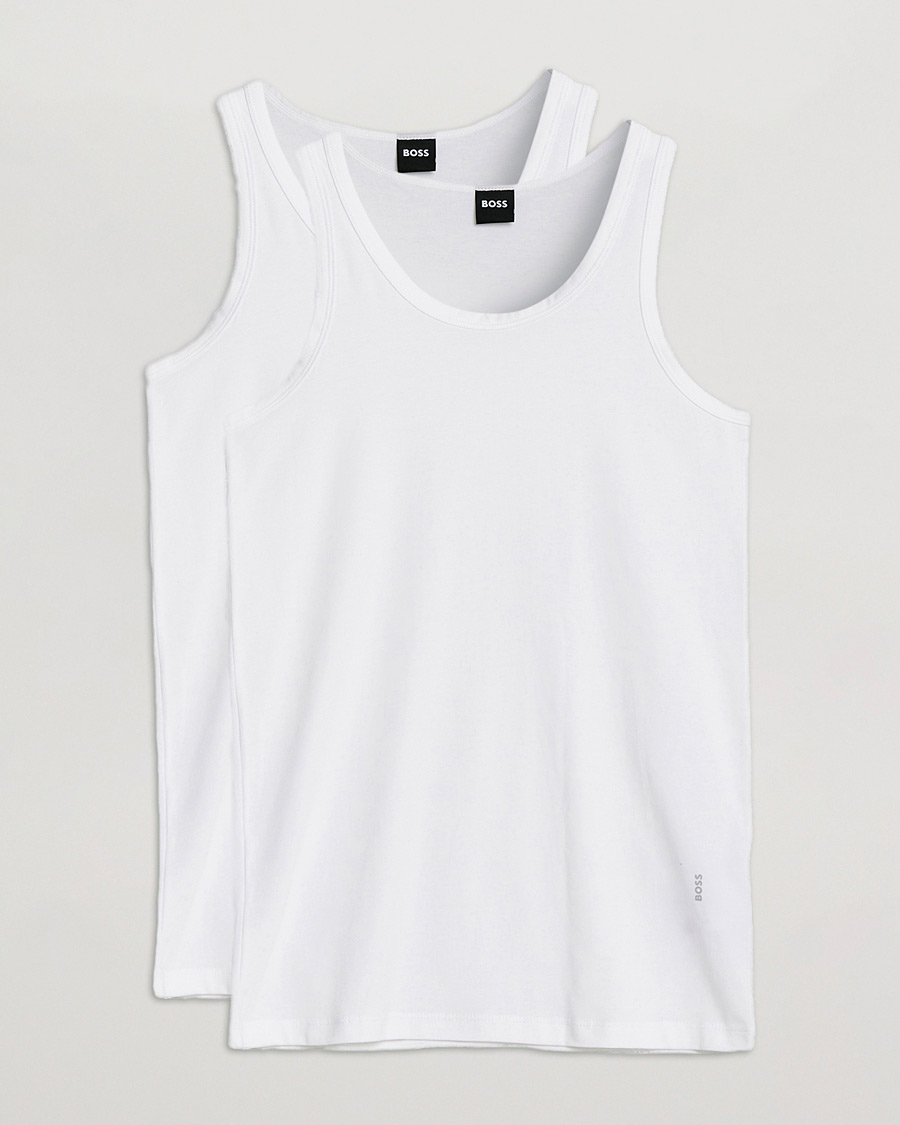 Herren | T-Shirts | BOSS BLACK | 2-Pack Tank Top White