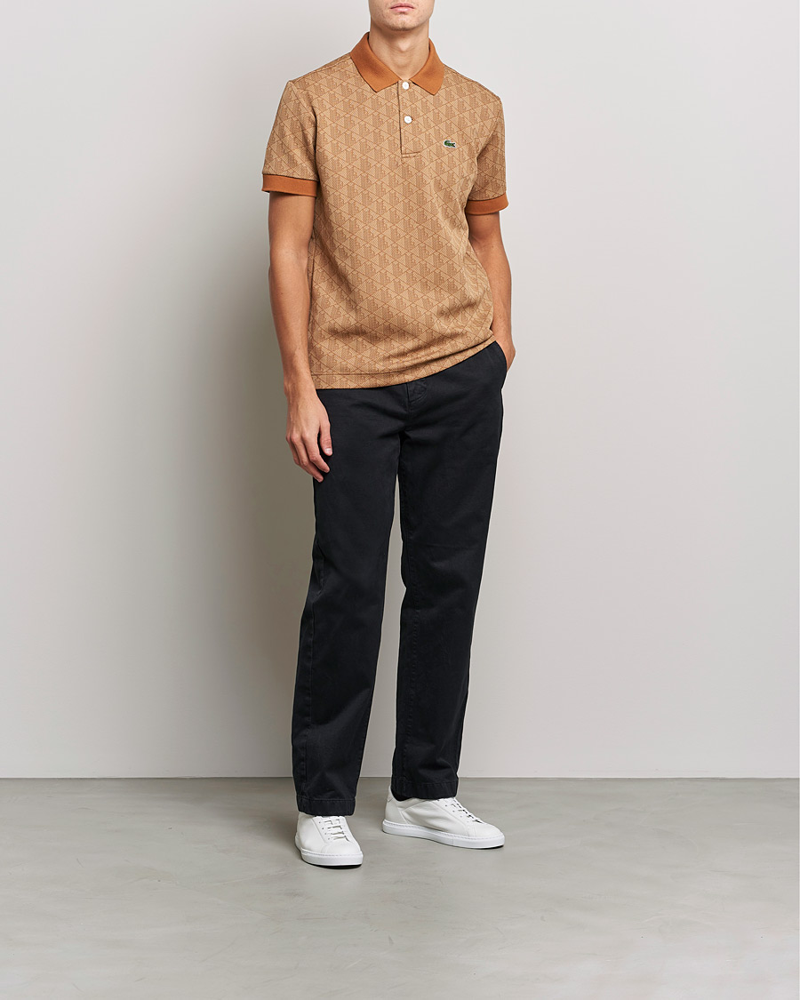 Herren | Poloshirts | Lacoste | Classic Fit Monogram Jacquard Polo Viennese