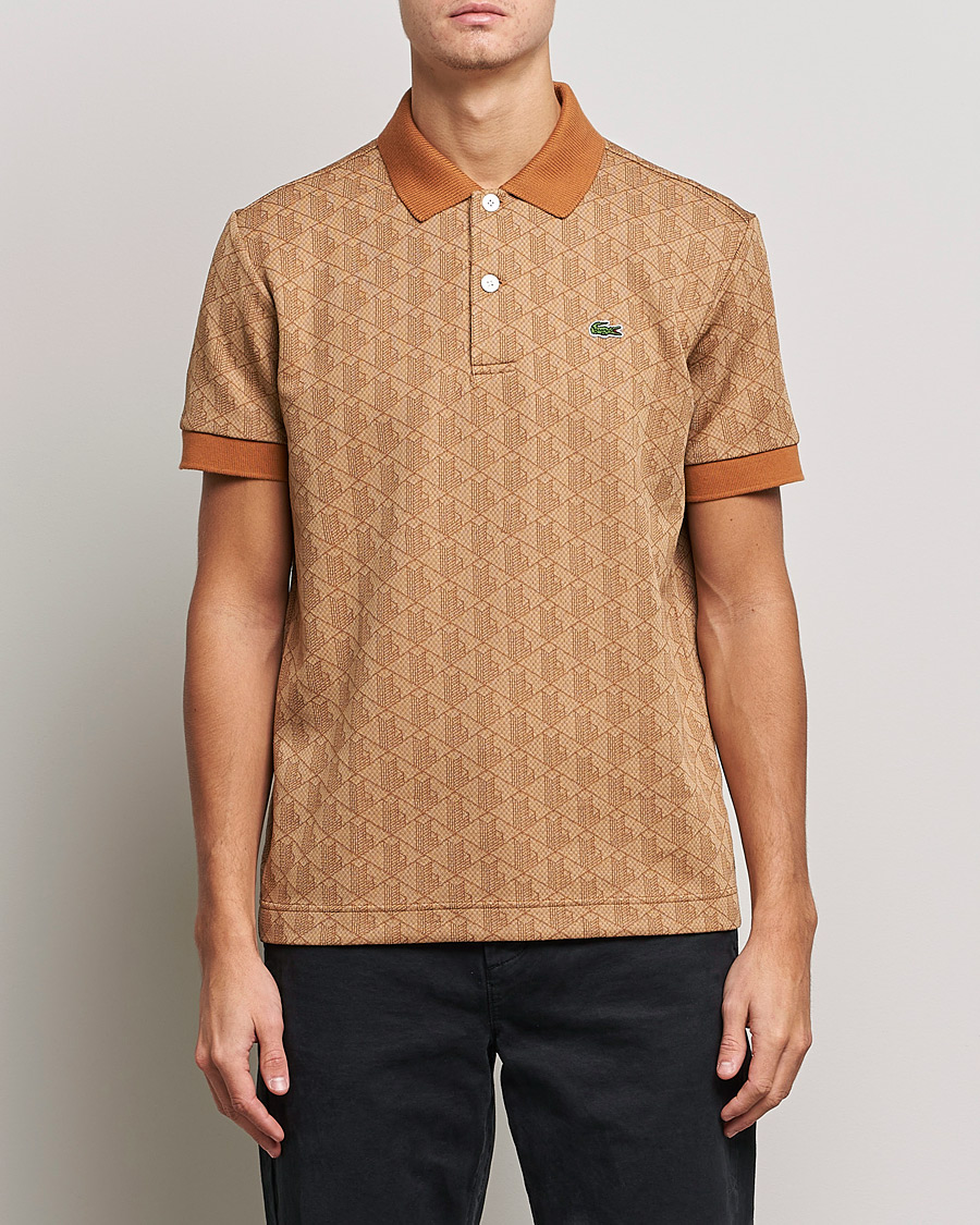 Herren | Poloshirts | Lacoste | Classic Fit Monogram Jacquard Polo Viennese