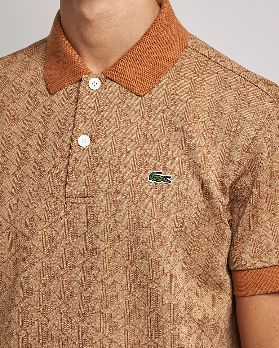 Herren | Poloshirts | Lacoste | Classic Fit Monogram Jacquard Polo Viennese