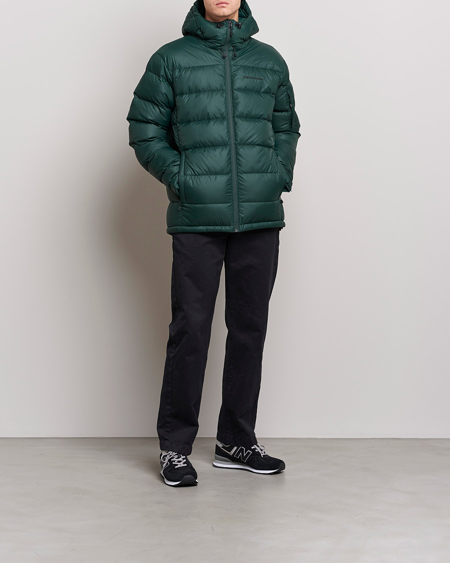 Herren | Peak Performance | Peak Performance | Frost Down Hooded Jacket  Scarab Green